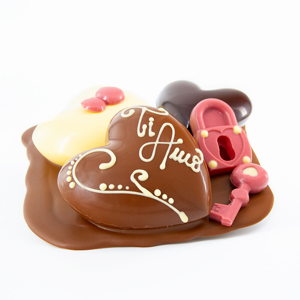 Composizioni San Valentino Regalo personalizzato Cioccolateria Artigianale Valentinis Udine