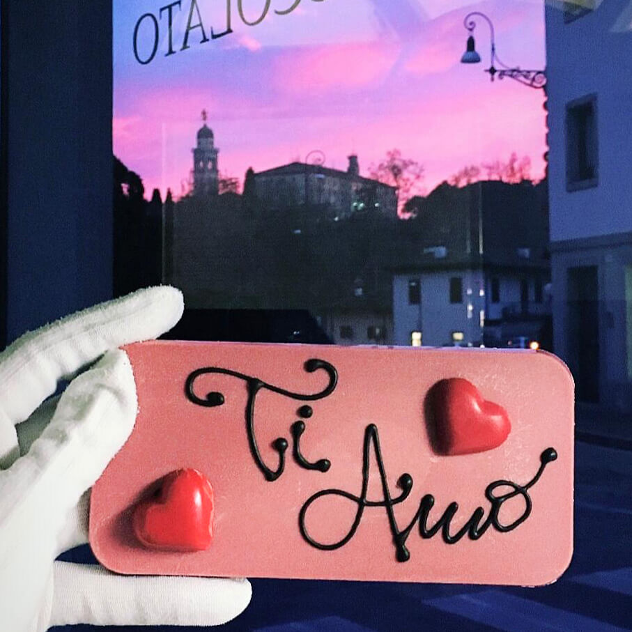 Tavoletta San Valentino Regalo personalizzato Cioccolateria Artigianale Valentinis Udine